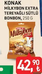 Konak Milkybon Extra Tereyağlı Sütlü BonBon Şeker 250 g - Bayram Şekeri/Çikolatası Konak Milkybon Extra Tereyağlı Sütlü BonBon Şeker 250 g - Bayram Şekeri/Çikolatası