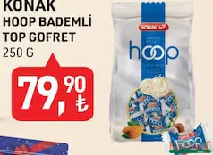 Konak Hoop Bademli Top Gofret 250 g - Bayram Şekeri/Çikolatası Konak Hoop Bademli Top Gofret 250 g - Bayram Şekeri/Çikolatası