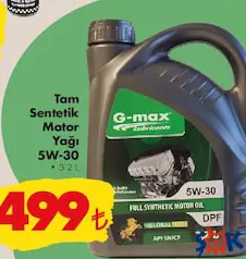 Tam Sentetik Motor Yağı 5W-30 3,2 L Tam Sentetik Motor Yağı 5W-30 3,2 L