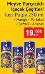 Juss Pulpy Meyve Parçaçıklı İçeçek Çeşitleri 250 ml Juss Pulpy Meyve Parçaçıklı İçeçek Çeşitleri 250 ml