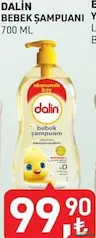 Dalin Bebek Şampuanı 700 ml - Koop Market kampanyası Dalin Bebek Şampuanı 700 ml - Koop Market'te sadece 99,90 TL