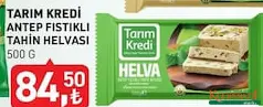 Tarım Kredi Antep Fıstıklı Tahin Helvası 500 g - Koop Market kampanyası Tarım Kredi Antep Fıstıklı Tahin Helvası 500 g - Koop Market'te sadece 84,50 TL