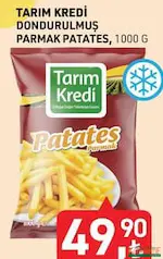 Tarım Kredi Dondurulmuş Parmak Patates 1000 g - Koop Market kampanyası Tarım Kredi Dondurulmuş Parmak Patates 1000 g - Koop Market'te sadece 49,90 TL