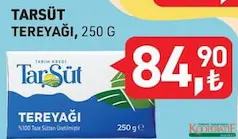 Tarım Kredi Tarsüt Tereyağı 250 g - Koop Market kampanyası Tarım Kredi Tarsüt Tereyağı 250 g - Koop Market'te sadece 84,90 TL