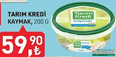 Tarım Kredi Kaymak 200 g - Koop Market kampanyası Tarım Kredi Kaymak 200 g - Koop Market'te sadece 59,90 TL