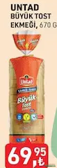 Untad Büyük Tost Ekmeği 670 g - Koop Market kampanyası Untad Büyük Tost Ekmeği 670 g - Koop Market'te sadece 69,95 TL