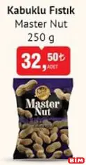 Master Nut Kabuklu Fıstık 250 g - BİM'de 32,50 TL