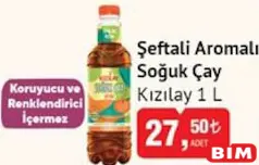 Kızılay Şeftali Aromalı Soğuk Çay 1 L - BİM'de 27,50 TL