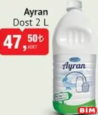 Dost Ayran 2 L - BİM'de 47,50 TL