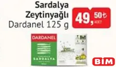 Dardanel Zeytinyağlı Sardalya 125 g - BİM'de 49,50 TL