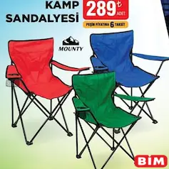 Mounty Kamp Sandalyesi Mounty Kamp Sandalyesi - BİM'de 289,00 TL