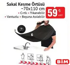Sakal Kesme Örtüsü 70x110 cm Sakal Kesme Örtüsü 70x110 cm - BİM'de 59,00 TL