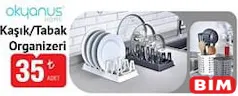 Okyanus Home Kaşık/Tabak Organizeri Okyanus Home Kaşık/Tabak Organizeri - BİM'de 35,00 TL