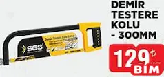 Sgs Demir Testere Kolu 300mm Sgs Demir Testere Kolu 300mm - BİM'de 129,00 TL