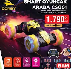 Corby SMART OYUNCAK ARABA CSG01 Corby SMART OYUNCAK ARABA CSG01 - BİM'de 1.790,00 TL