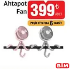 Ahtapot Fan Ahtapot Fan - BİM'de 399,00 TL