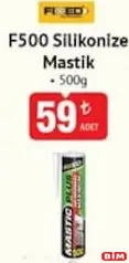 Fixed F500 Silikonize Mastik 500 g Fixed F500 Silikonize Mastik 500 g - BİM'de 59,00 TL