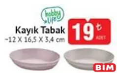 Hobby Life Kayık Tabak 12x16,5x3,4 cm Hobby Life Kayık Tabak 12x16,5x3,4 cm - BİM'de 19,00 TL