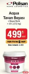 Polisan Acqua Tavan Boyası 10 l Polisan Acqua Tavan Boyası 10 l - BİM'de 499,00 TL