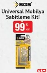 Sgs Universal Mobilya Sabitleme Kiti Sgs Universal Mobilya Sabitleme Kiti - BİM'de 99,00 TL