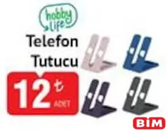 Hobby Life Telefon Tutucu Hobby Life Telefon Tutucu - BİM'de 12,00 TL