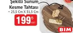 Benante Şekilli Sunum Kesme Tahtası Benante Şekilli Sunum Kesme Tahtası - BİM'de 199,00 TL