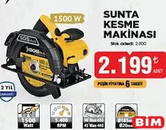 Sgs Sunta Kesme Makinası 1500 W Sgs Sunta Kesme Makinası 1500 W - BİM'de 2.199,00 TL