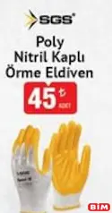 Sgs Poly Nitril Kaplı Örme Eldiven Sgs Poly Nitril Kaplı Örme Eldiven - BİM'de 45,00 TL