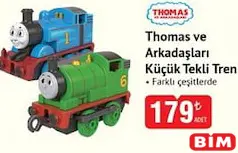 Thomas ve Arkadaşları Küçük Tekli Tren Oyuncak Thomas ve Arkadaşları Küçük Tekli Tren Oyuncak - BİM'de 179,00 TL