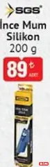 Sgs İnce Mum Silikon 200 g Sgs İnce Mum Silikon 200 g - BİM'de 89,00 TL