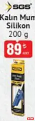 Sgs Kalın Mum Silikon 200 g Sgs Kalın Mum Silikon 200 g - BİM'de 89,00 TL