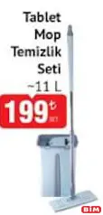 Tablet Mop Temizlik Seti 11 l Tablet Mop Temizlik Seti 11 l - BİM'de 199,00 TL