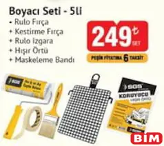 Sgs Boyacı Seti 5'li Sgs Boyacı Seti 5'li - BİM'de 249,00 TL