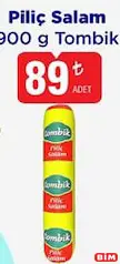 Tombik Piliç Salam 900 g Tombik Piliç Salam 900 g - BİM'de 89,00 TL