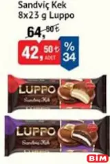 Şölen Luppo Sandviç Kek 184 g Şölen Luppo Sandviç Kek 184 g - BİM'de 42,50 TL