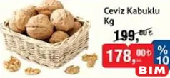 Ceviz Kabuklu Kg Ceviz Kabuklu Kg - BİM'de 178,00 TL