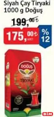 Doğuş Siyah Çay Tiryaki 1 kg Doğuş Siyah Çay Tiryaki 1 kg - BİM'de 175,00 TL