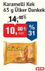 Ülker Dankek Karamelli Kek 65 g Ülker Dankek Karamelli Kek 65 g - BİM'de 10,00 TL