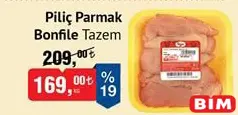 Tazem Piliç Parmak Bonfile kg Tazem Piliç Parmak Bonfile kg - BİM'de 169,00 TL