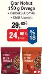 Orvega Çıtır Nohut 150 g Orvega Çıtır Nohut 150 g - BİM'de 24,00 TL