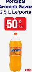 Le'porta Portakal Aromalı Gazoz 2,5 L Le'porta Portakal Aromalı Gazoz 2,5 L - BİM'de 50,00 TL