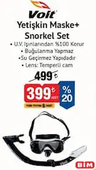 Voit Yetişkin Maske + Şnorkel Set Voit Yetişkin Maske + Şnorkel Set - BİM'de 399,00 TL