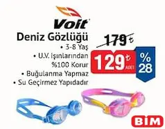 Voit Deniz Gözlüğü 3-8 Yaş Voit Deniz Gözlüğü 3-8 Yaş - BİM'de 129,00 TL