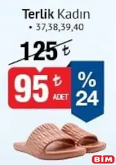 Terlik Kadın Terlik Kadın - BİM'de 95,00 TL