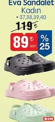 Eva Sandalet Kadın Eva Sandalet Kadın - BİM'de 89,00 TL