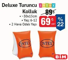 Intex Deluxe Turuncu Kolluk 30x15 cm Intex Deluxe Turuncu Kolluk 30x15 cm - BİM'de 69,00 TL