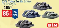 Çift Toka Terlik Erkek Çift Toka Terlik Erkek - BİM'de 85,00 TL