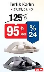 Terlik Kadın Terlik Kadın - BİM'de 95,00 TL