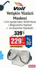 Voit Yetişkin Yüzücü Maskesi Voit Yetişkin Yüzücü Maskesi - BİM'de 229,00 TL