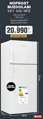 Keysmart KEY 430 NFE Nofrost Buzdolabı Keysmart KEY 430 NFE Nofrost Buzdolabı - BİM'de 20.990,00 TL